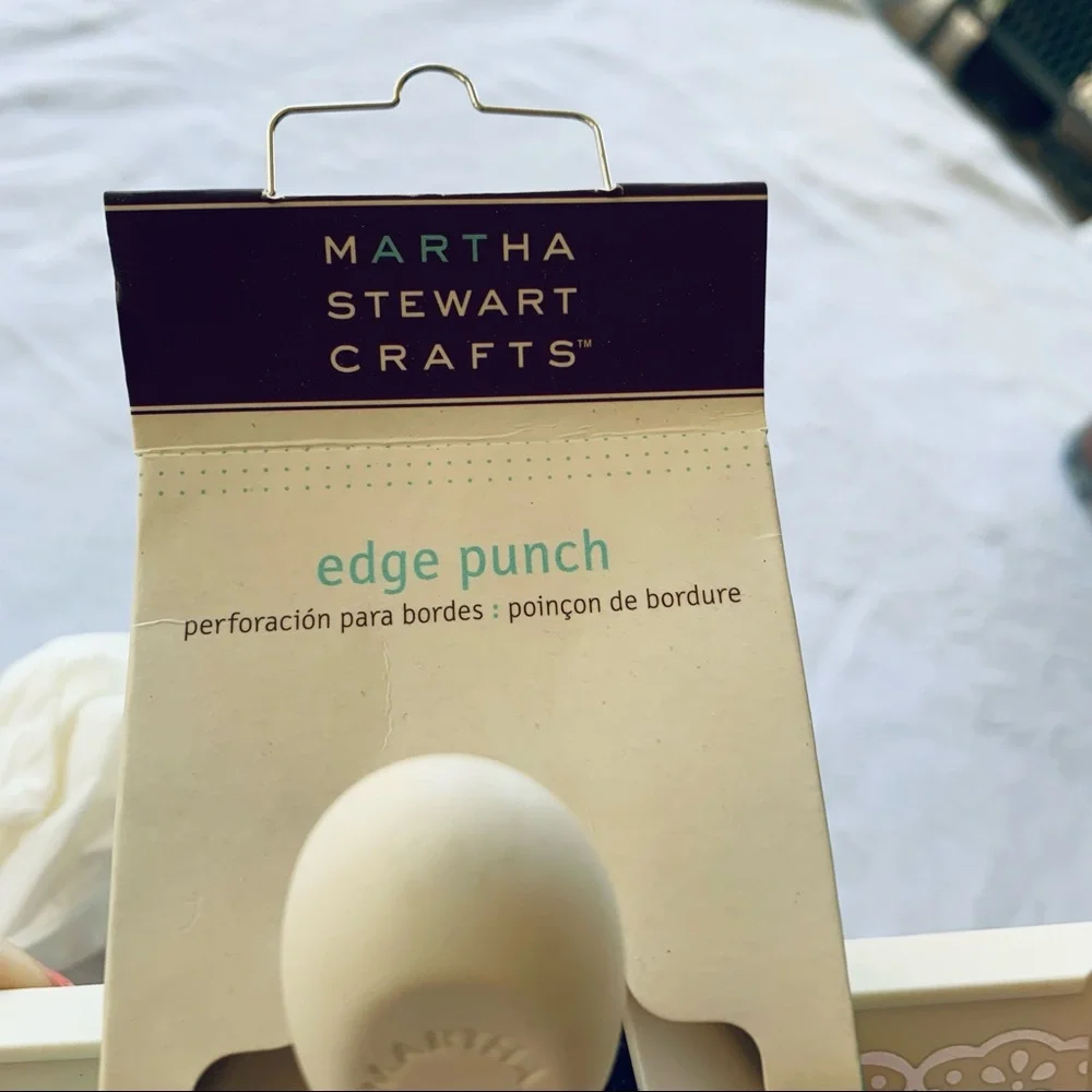 New Martha Stewart retired edge craft floral lace punch EK Sucess scrapb…